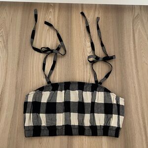 COS Gingham Bra Top